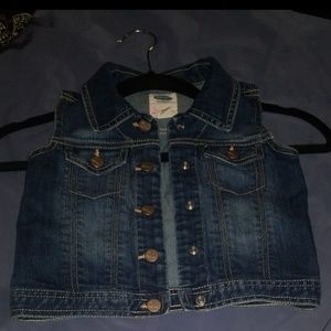 Sleeveless Jean Jacket *Used* Size 5T